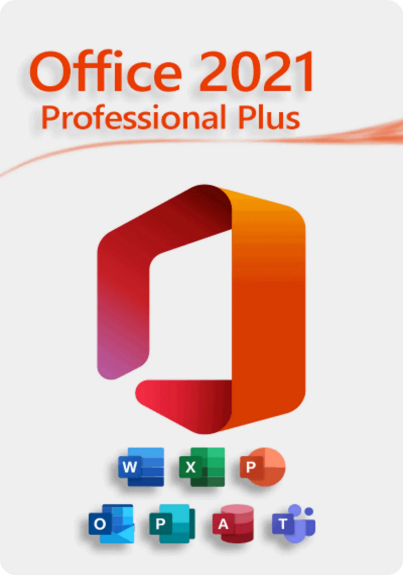 Microsoft Office 2021 Professional Plus (1 PC / Lifetime) Official Box Art & Activation License Key