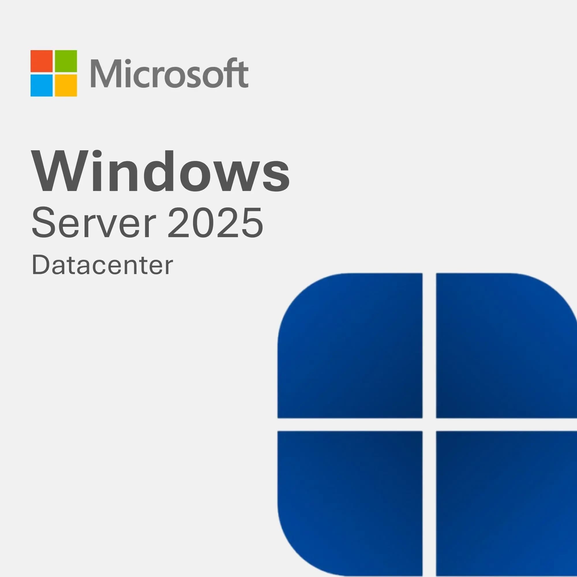 Microsoft Windows Server 2025 Datacenter Edition (16 Core) Official Box Art & Activation License Key