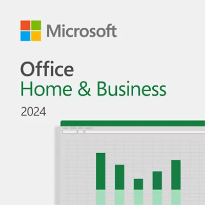 Microsoft Office 2024 Home & Business (Mac & PC / 1 Device) Official Box Art & Activation License Key