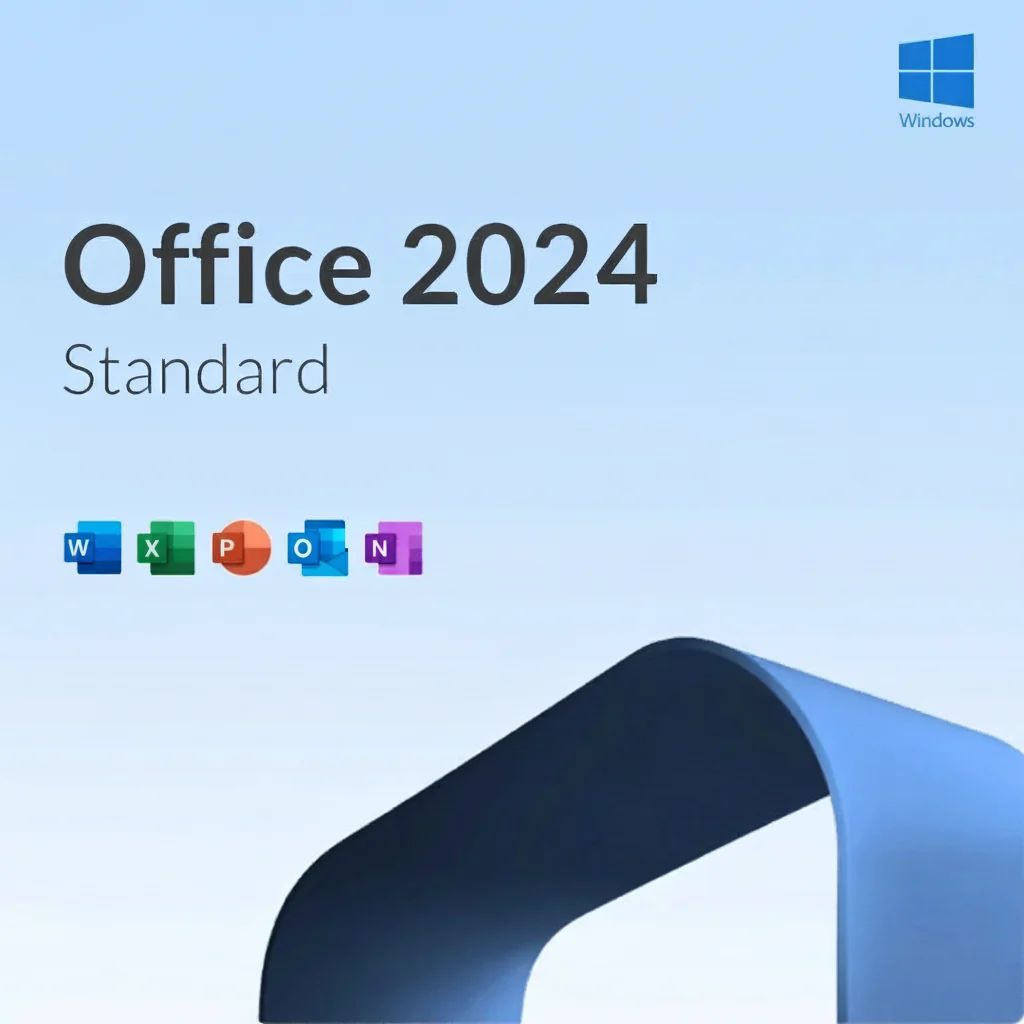 Microsoft Office 2024 Standard LTSC (1 PC / Lifetime) Official Box Art & Activation License Key