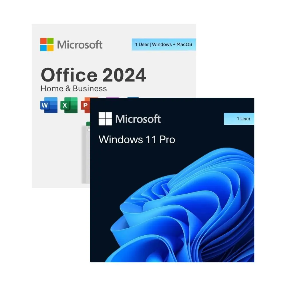 Small Business Complete Workstation: Windows 11 Pro + Office 2024 Home & Business + Project 2021